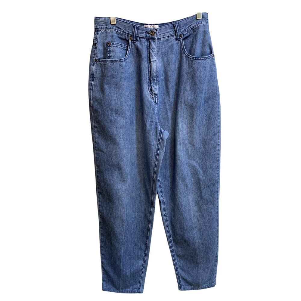 Christopher & Banks Jeans Denim 12 Blue High Rise Classic Fit Lightweight Cotton